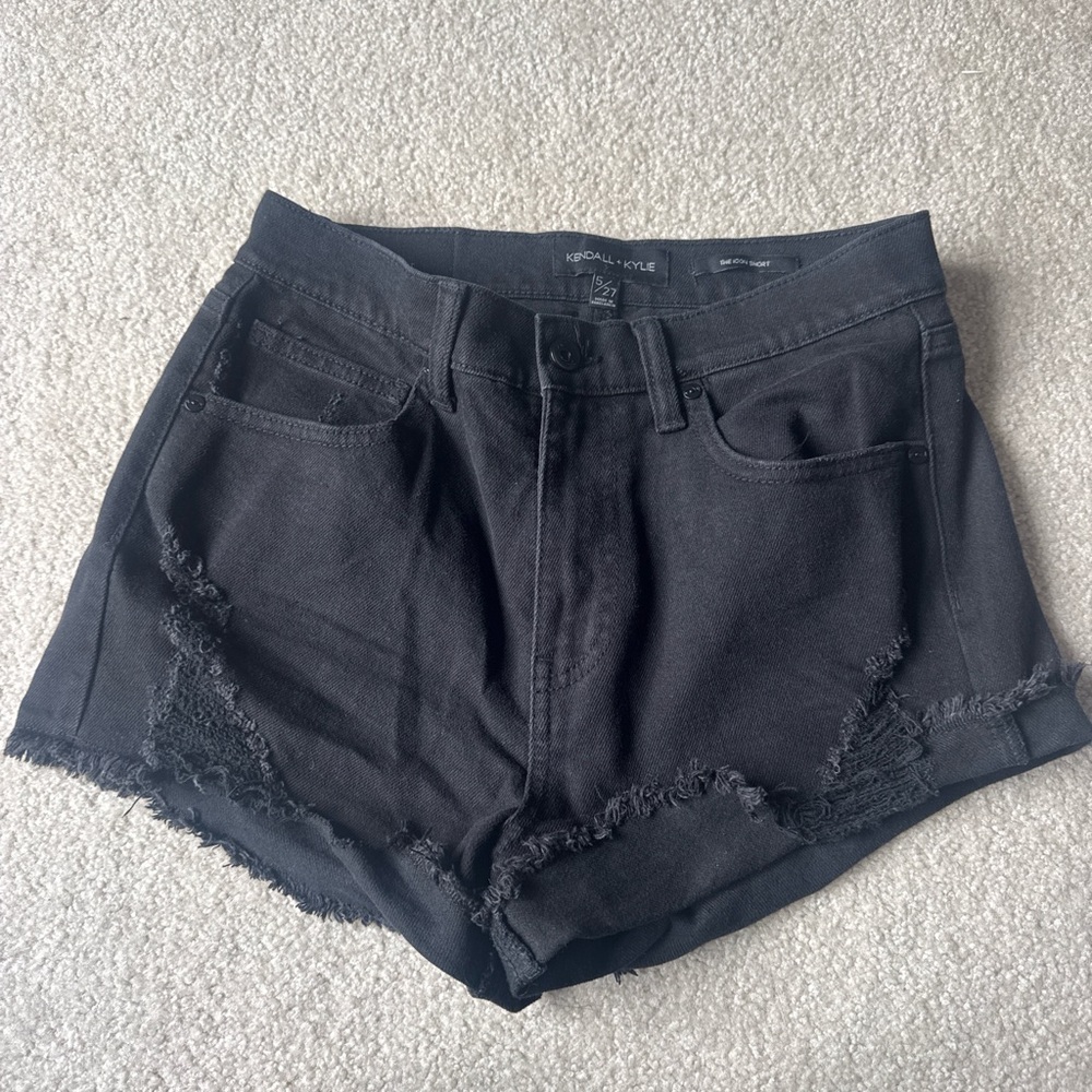 Kendall & Kylie Black Jean Shorts